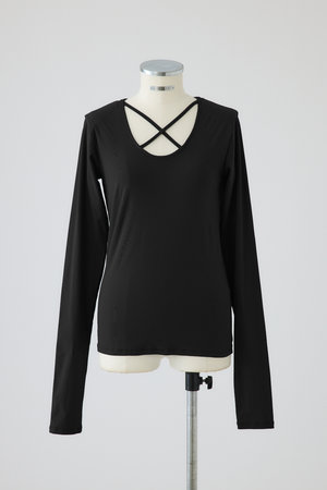リムアーク/RIM.ARKの【3/4 11:00販売開始】Cross strap skin tops/トップス(110100/110103)