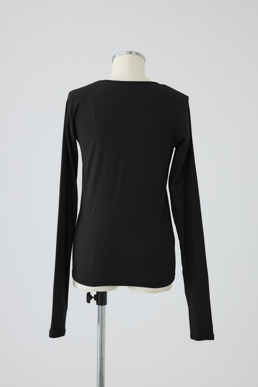 RIM.ARK(リムアーク)｜Cross strap skin tops/トップス/ブラック の