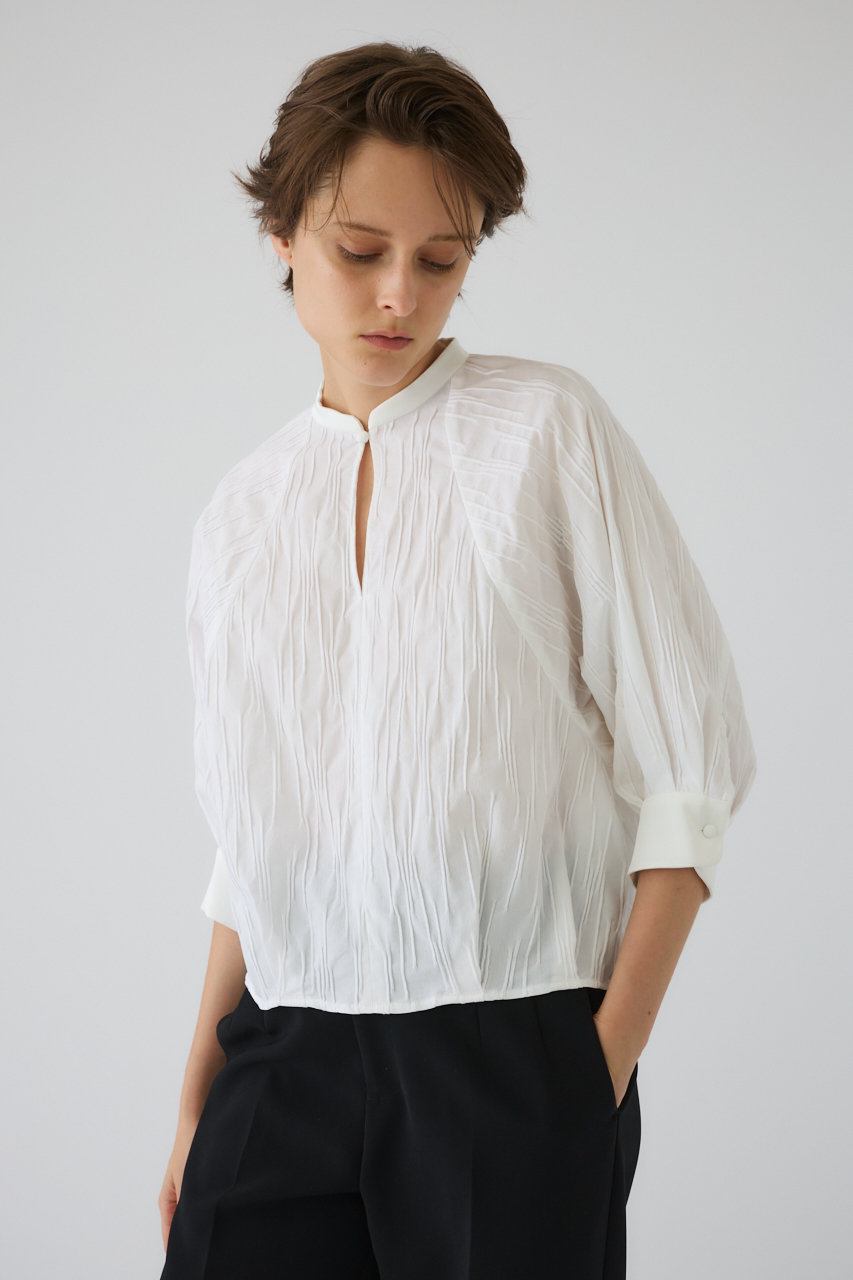 リムアーク/RIM.ARKのTuck pleats raglan blouse/ブラウス(ホワイト/460JSL30-1631)