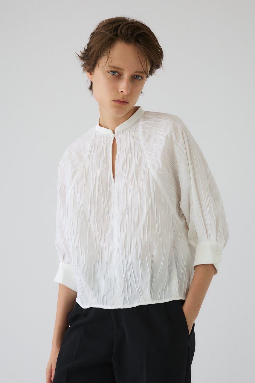 RIM.ARK(リムアーク)｜Tuck pleats raglan blouse/ブラウス/ホワイト 