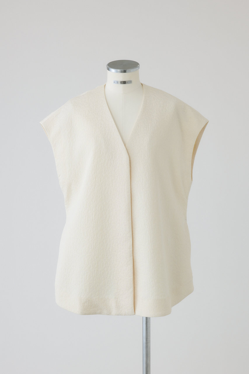 リムアーク/RIM.ARKの【予約販売】Glossy JQ shape vest/ベスト(アイボリー/460JSL30-1641)