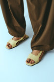 Minimal leather sandal/サンダル