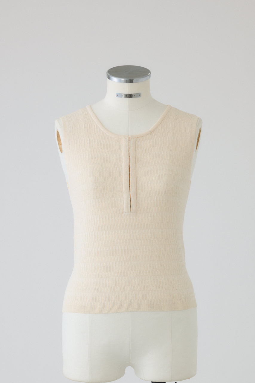 リムアーク/RIM.ARKの【予約販売】Round neck hook tank/タンクトップ(アイボリー/460JSL71-1751)