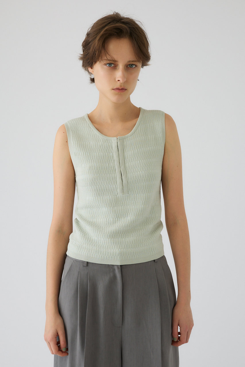 リムアーク/RIM.ARKの【予約販売】Round neck hook tank/タンクトップ(ライトカーキ/460JSL71-1751)