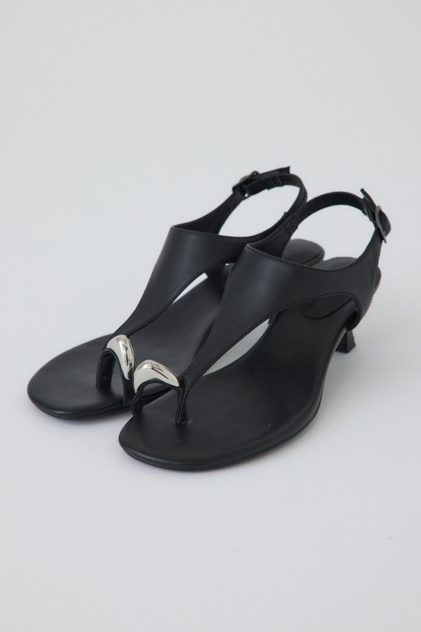 リムアーク/RIM.ARKの【予約販売】Motif toe thong sandal/サンダル(ブラック/460JSN50-1051)