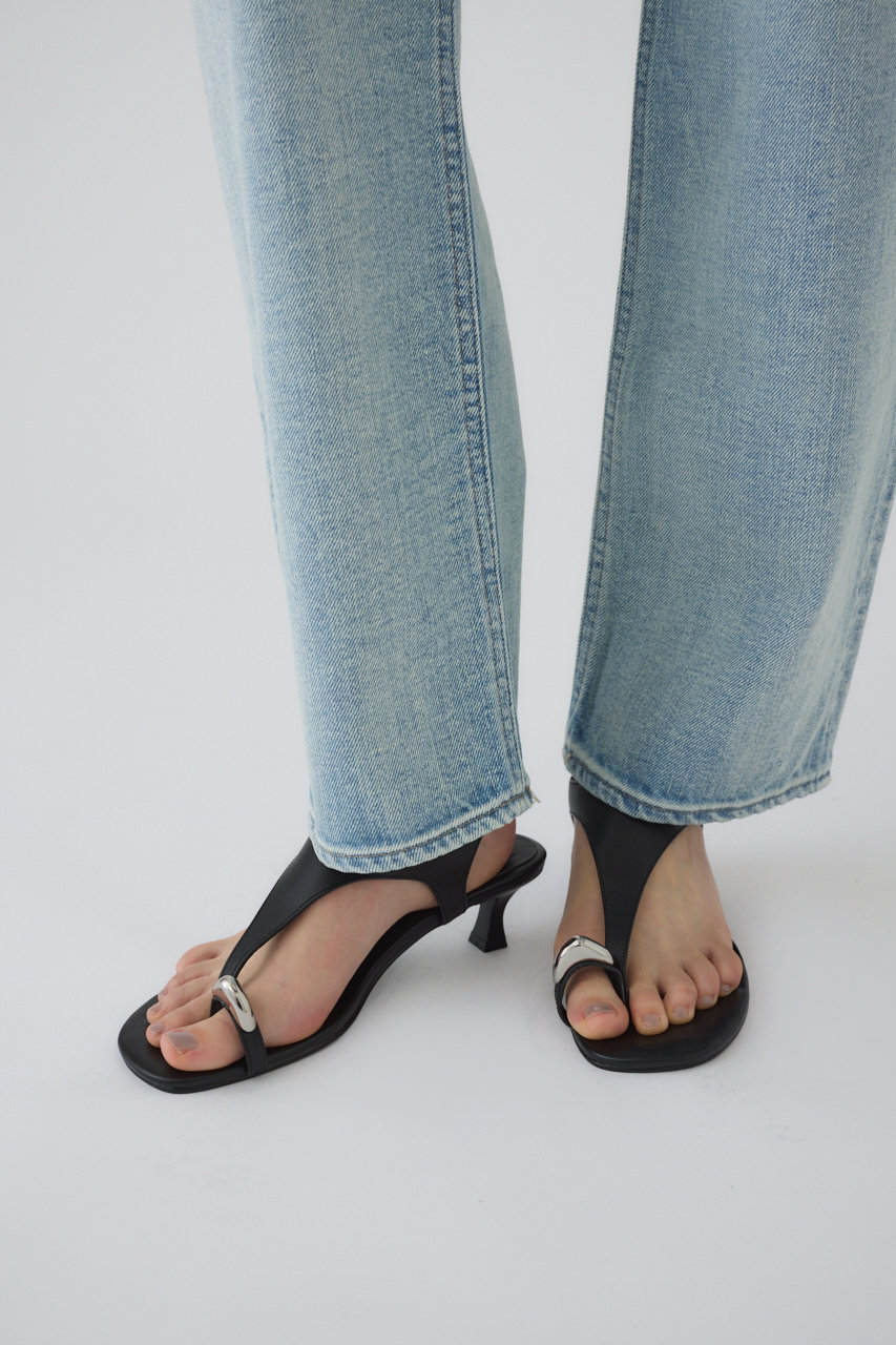 RIM.ARK(リムアーク)｜Motif toe thong sandal/サンダル/ブラック の