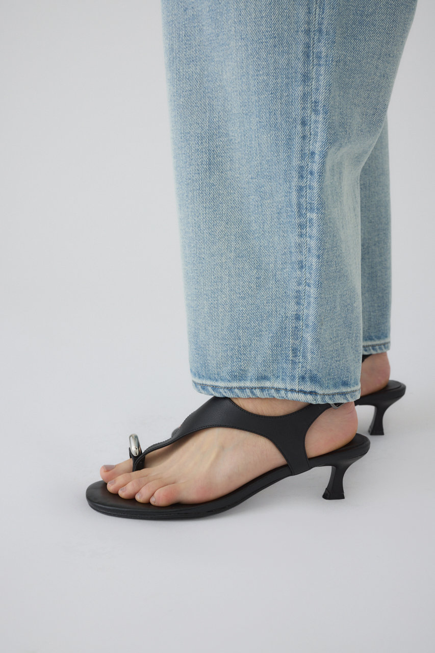 RIM.ARK(リムアーク)｜Motif toe thong sandal/サンダル/ブラック の