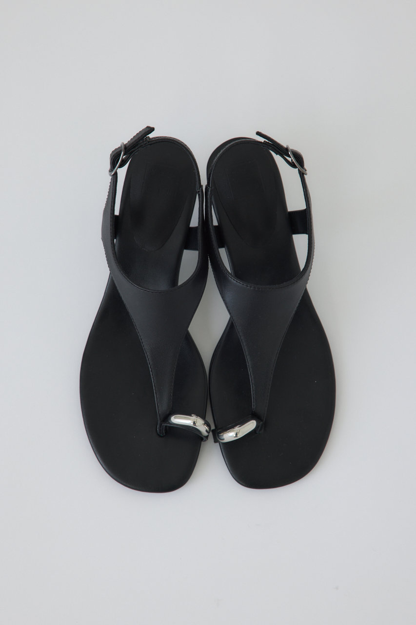 RIM.ARK(リムアーク)｜Motif toe thong sandal/サンダル/ブラック の