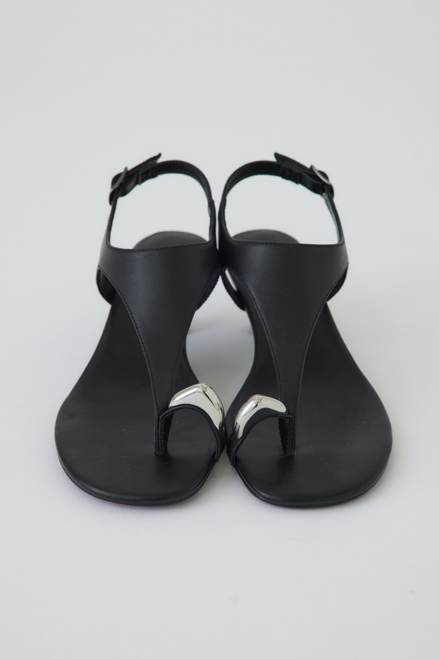 RIM.ARK(リムアーク)｜Motif toe thong sandal/サンダル/ブラック の