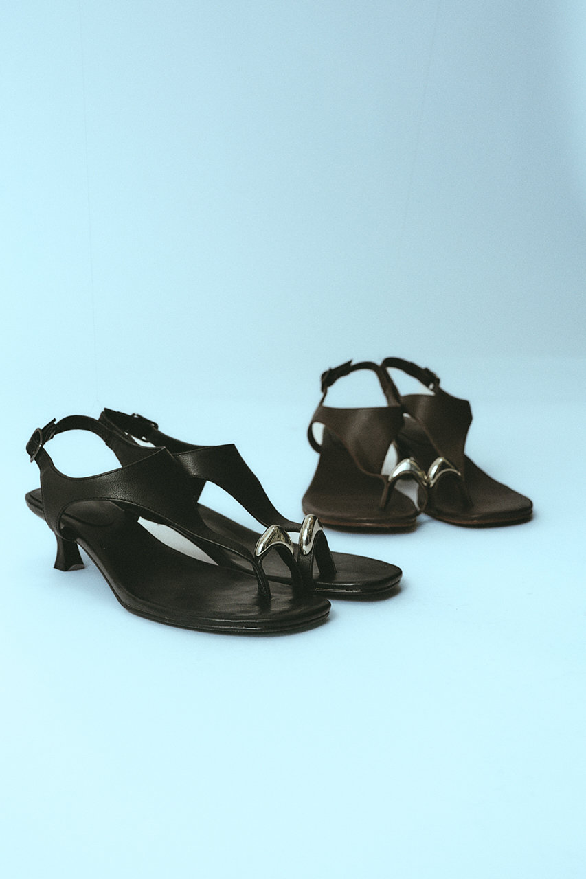 RIM.ARK(リムアーク)｜Motif toe thong sandal/サンダル/ブラック の