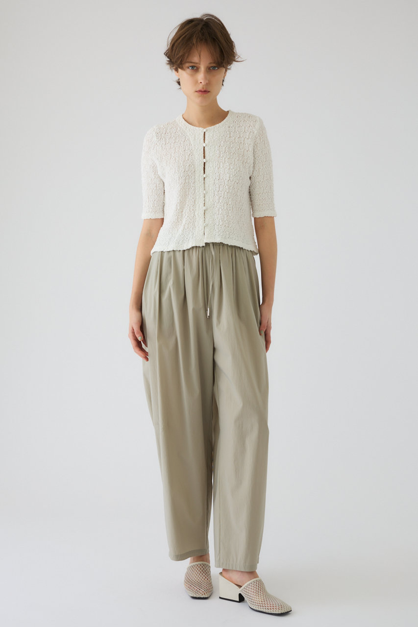 RIM.ARK(リムアーク)｜Shirring lace compact tops/トップス/ホワイト