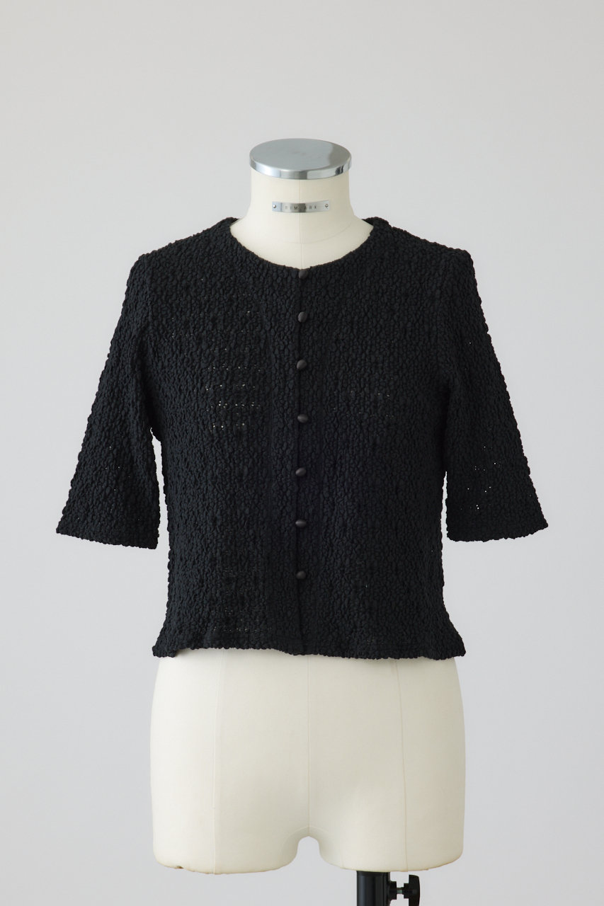 リムアーク/RIM.ARKの【予約販売】Shirring lace compact tops/トップス(ブラック/460JSL80-1981)