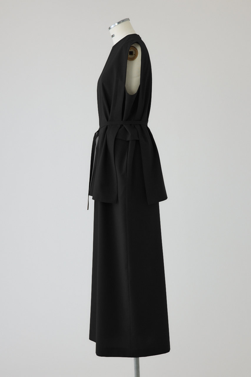 RIM.ARK(リムアーク)｜Square layered dress/ドレス/ブラック の通販