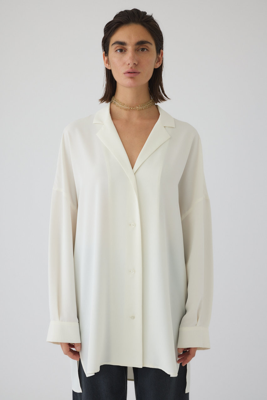 リムアーク/RIM.ARKのOpen collar relax SH/シャツ(ホワイト/460JSL30-1841)