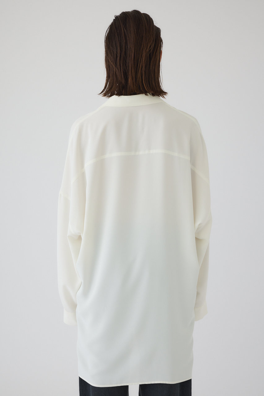 RIM.ARK(リムアーク)｜Open collar relax SH/シャツ/ホワイト の通販