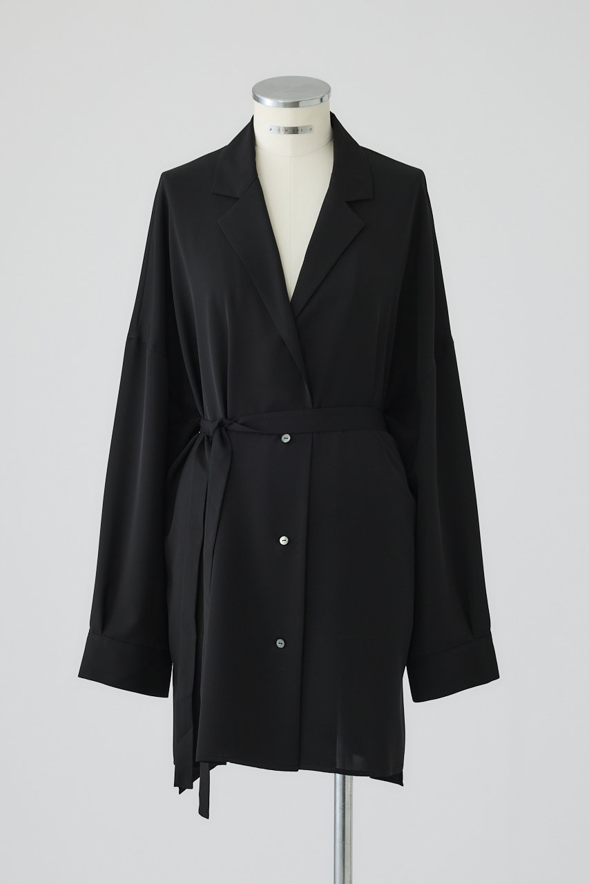 リムアーク/RIM.ARKのOpen collar relax SH/シャツ(ブラック/460JSL30-1841)