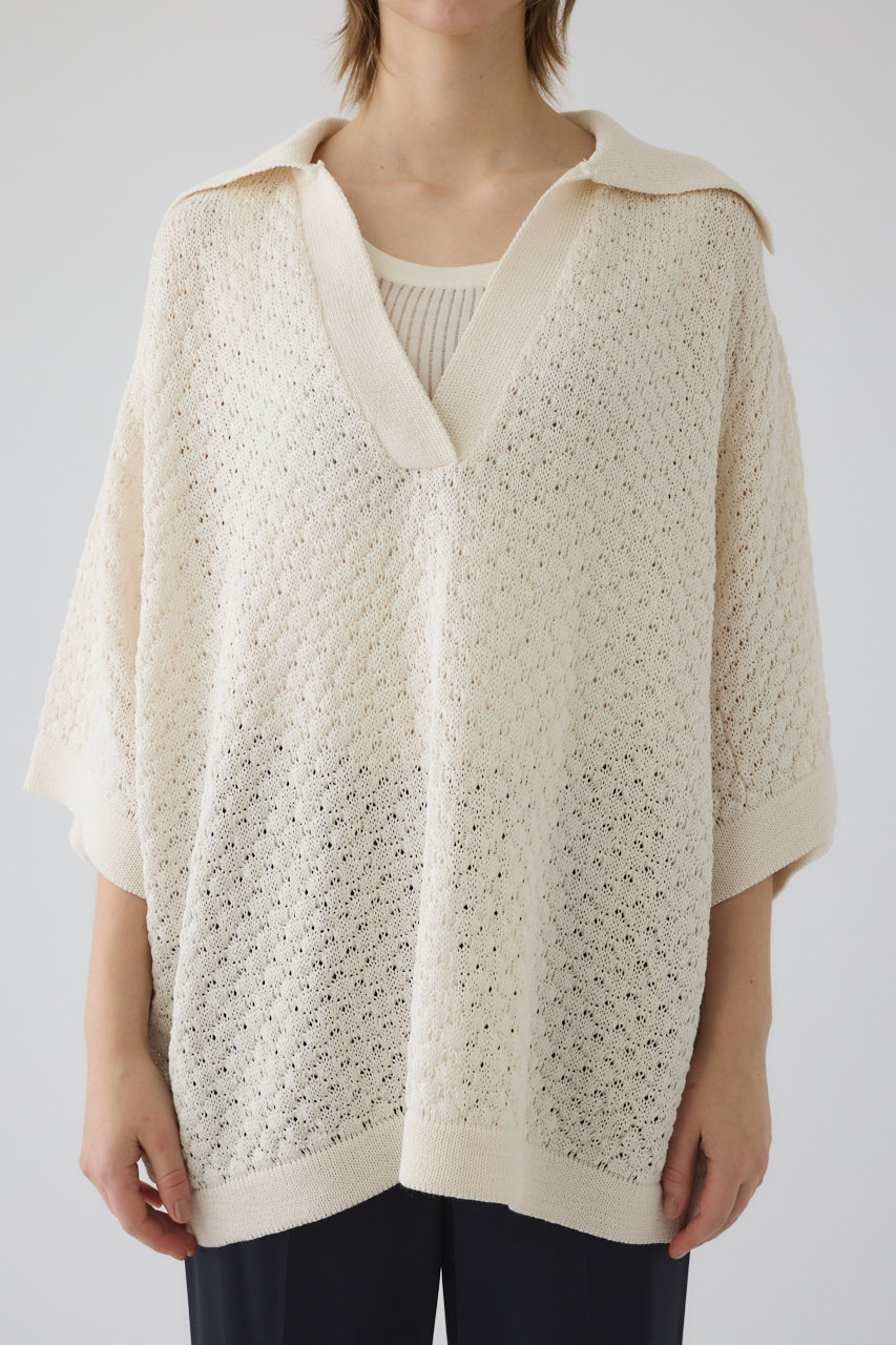 RIM.ARK(リムアーク)｜Skipper knit PO/プルオーバー/オフホワイト の 