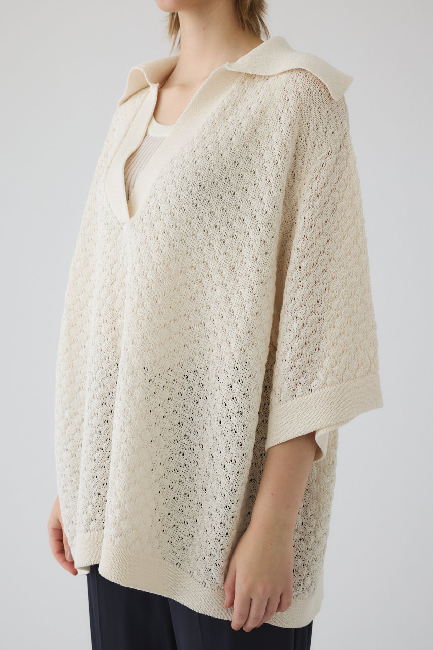 RIM.ARK(リムアーク)｜Skipper knit PO/プルオーバー/オフホワイト の 