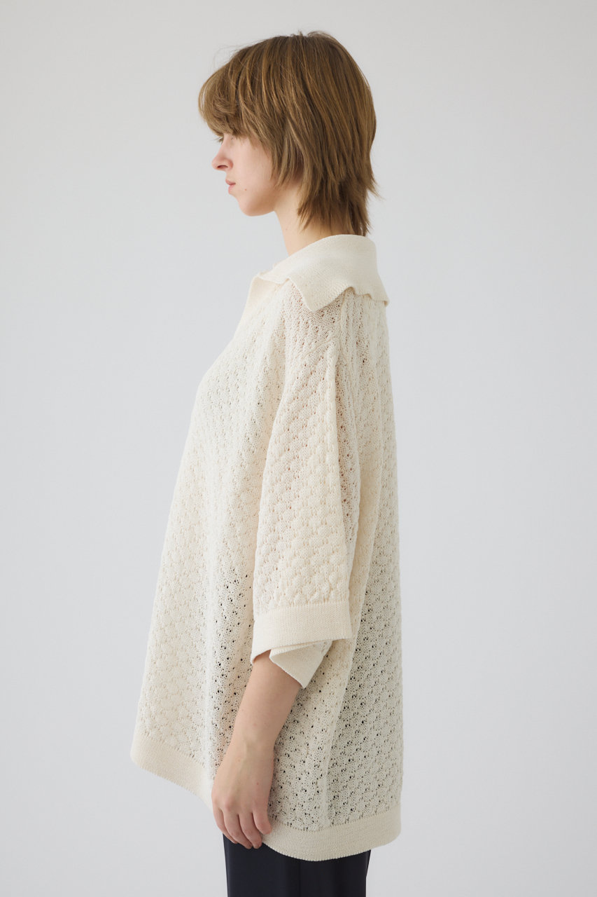 RIM.ARK(リムアーク)｜Skipper knit PO/プルオーバー/オフホワイト の 