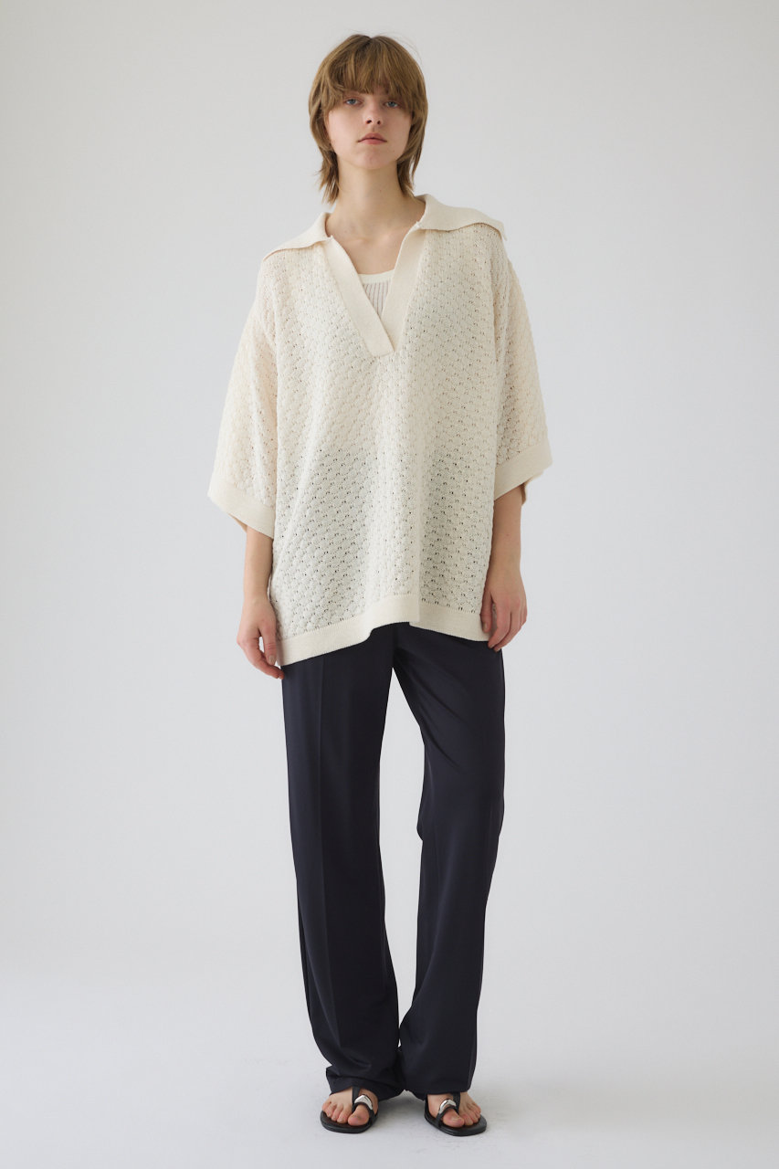 RIM.ARK(リムアーク)｜Skipper knit PO/プルオーバー/オフホワイト の 