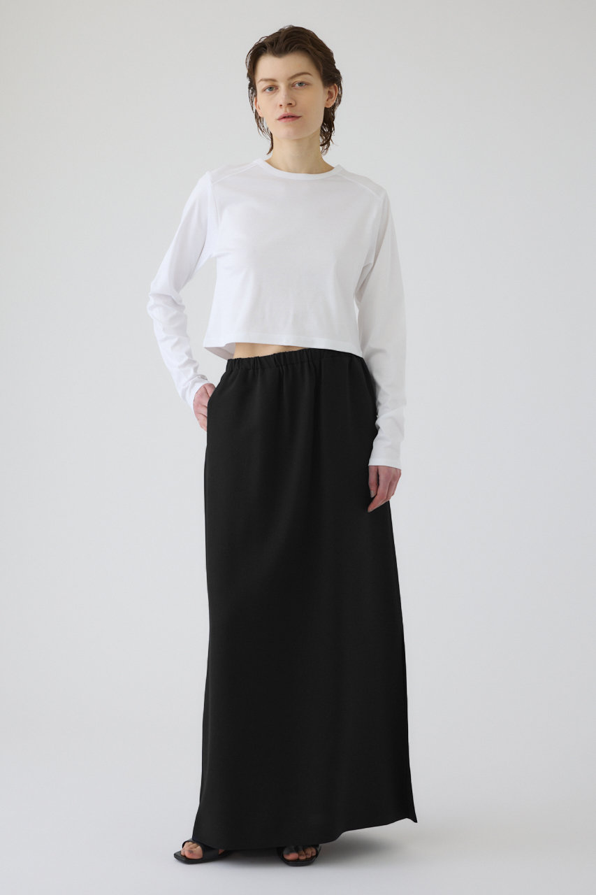 RIM.ARK(リムアーク)｜Silky long T-SH/Tシャツ/ホワイト の通販