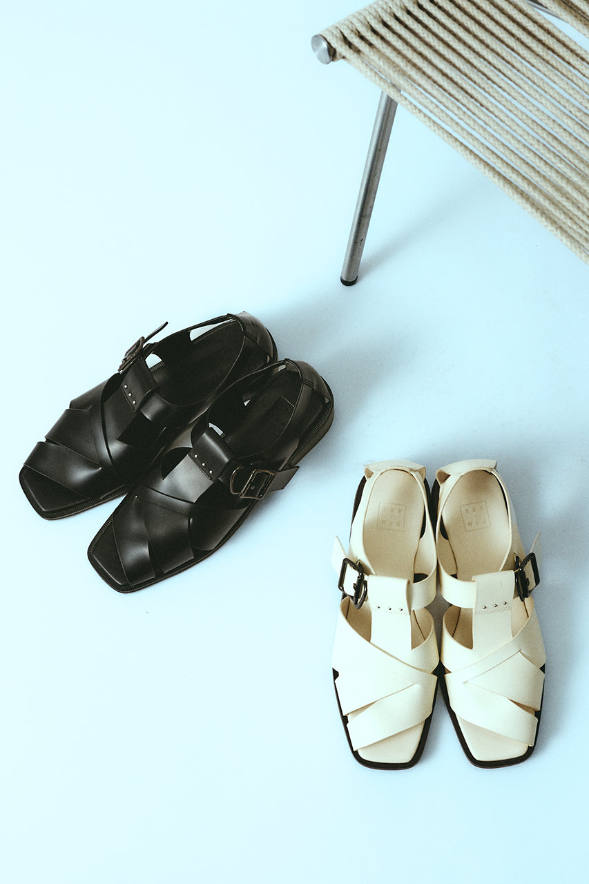 RIM.ARK(リムアーク)｜【予約販売】Leather cage sandal/サンダル