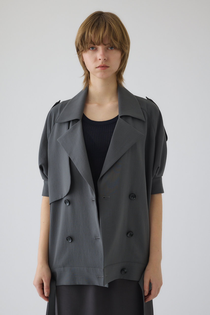 リムアーク/RIM.ARKのSoft trench JK/ジャケット(グレー/460JSS30-1321)