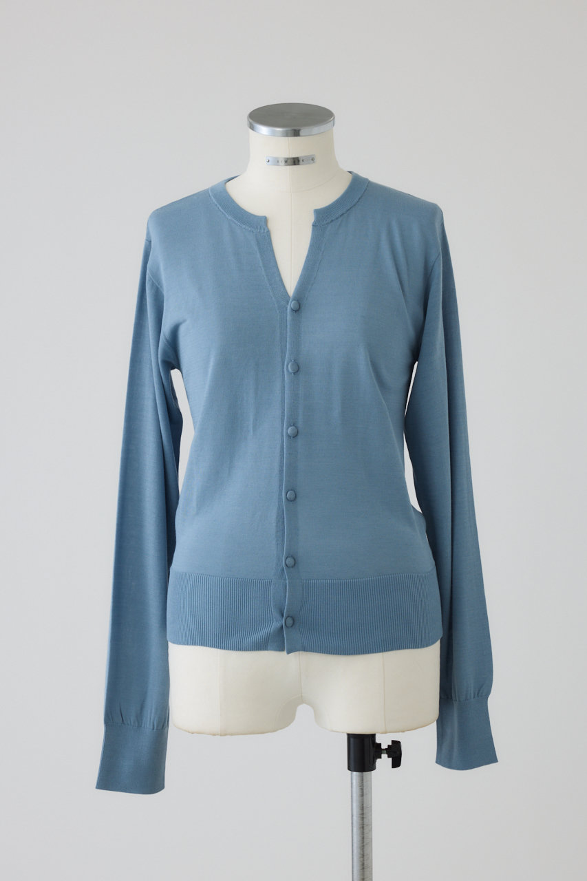 リムアーク/RIM.ARKのComfortable compact C/D/カーディガン(ライトブルー/460JSL70-1681)