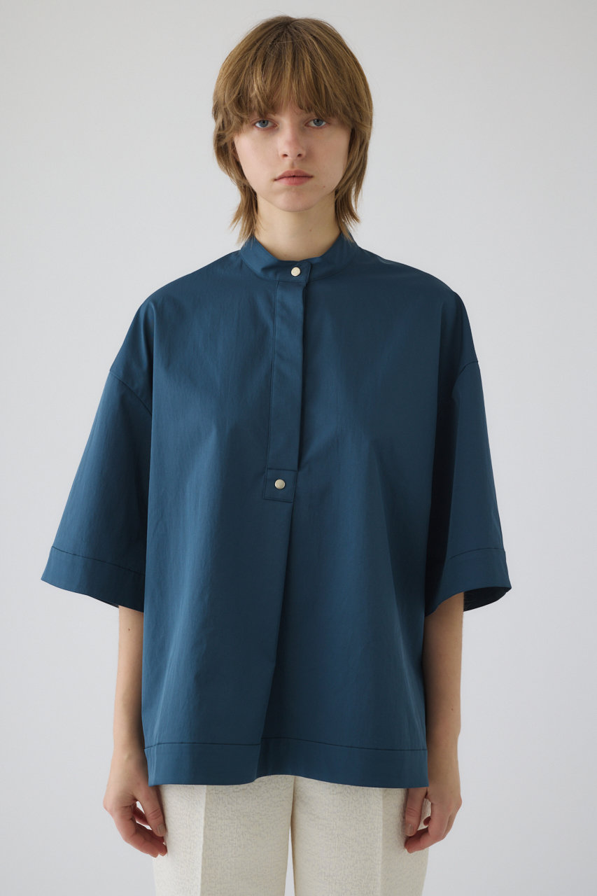 リムアーク/RIM.ARKのBand collar detail tops/トップス(ダークブルー/460JSL30-1661)