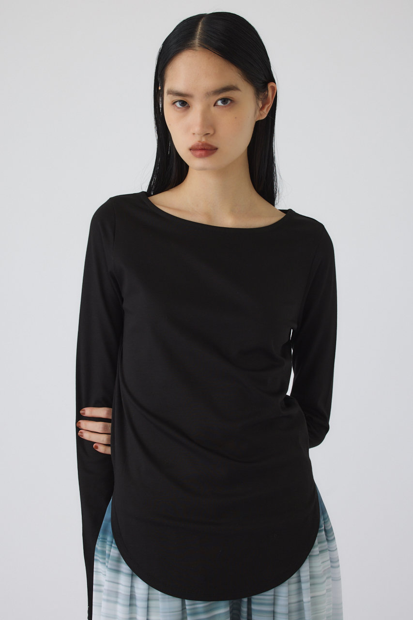 RIM.ARK(リムアーク)｜Soft touch comfy tops/トップス/ブラック の