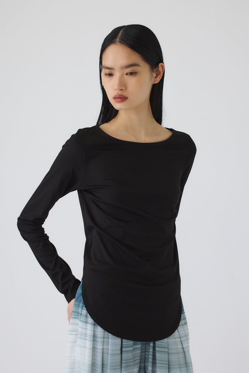RIM.ARK(リムアーク)｜Soft touch comfy tops/トップス/ブラック の