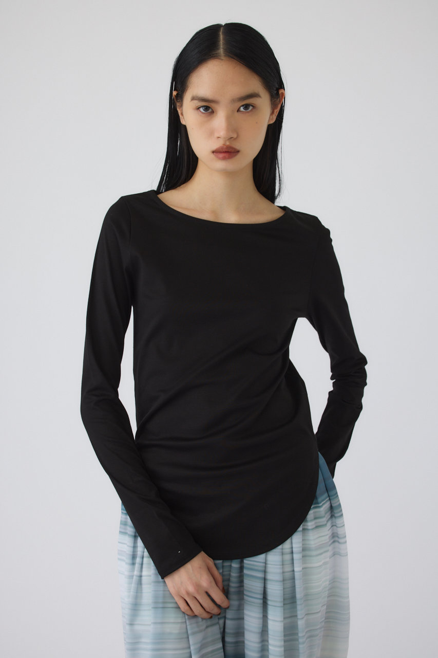 RIM.ARK(リムアーク)｜Soft touch comfy tops/トップス/ブラック の