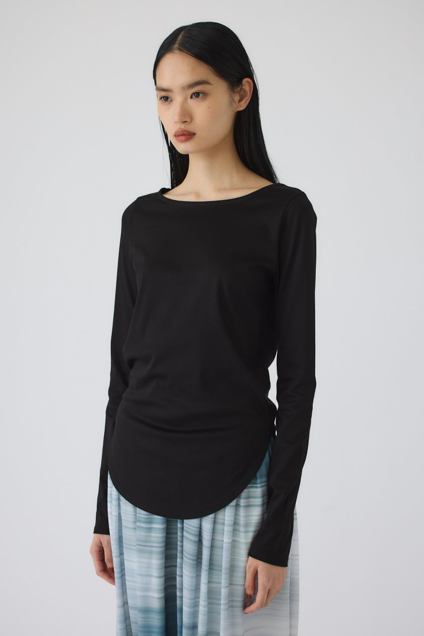RIM.ARK(リムアーク)｜Soft touch comfy tops/トップス/ブラック の