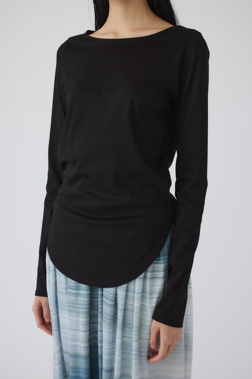 RIM.ARK(リムアーク)｜Soft touch comfy tops/トップス/ブラック の