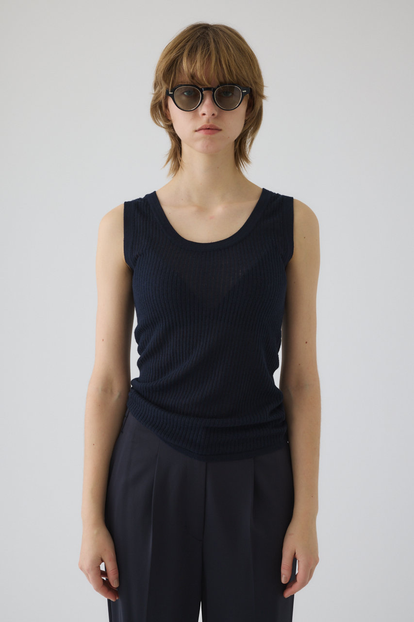 Needle knit tank top/タンクトップ