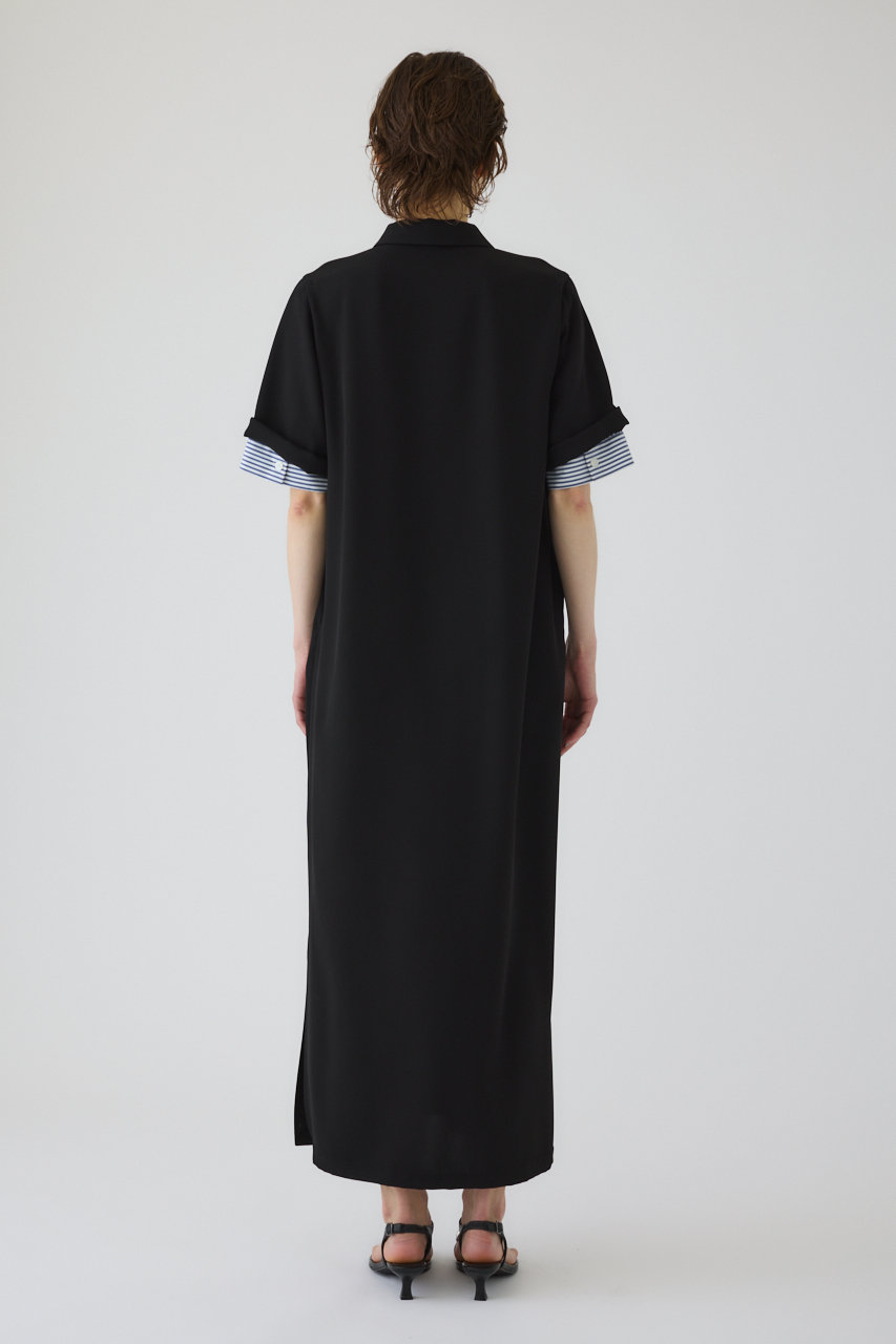 RIM.ARK(リムアーク)｜Polo design maxi OP/ワンピース/ブラック の