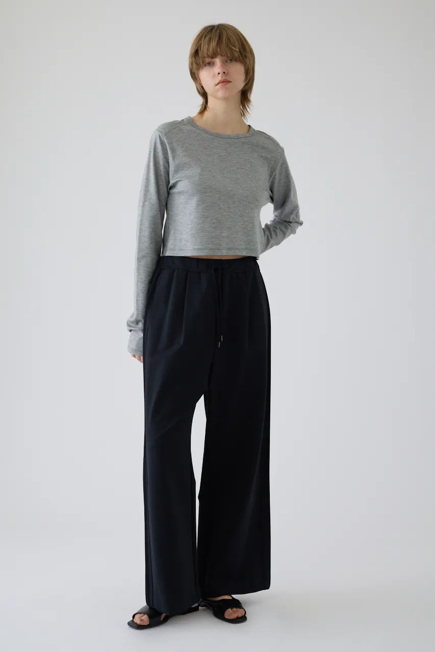 RIM.ARK(リムアーク)｜Side tuck sporty PT/パンツ/ブラック の通販