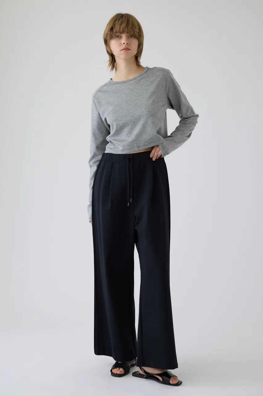RIM.ARK(リムアーク)｜Side tuck sporty PT/パンツ/ブラック の通販