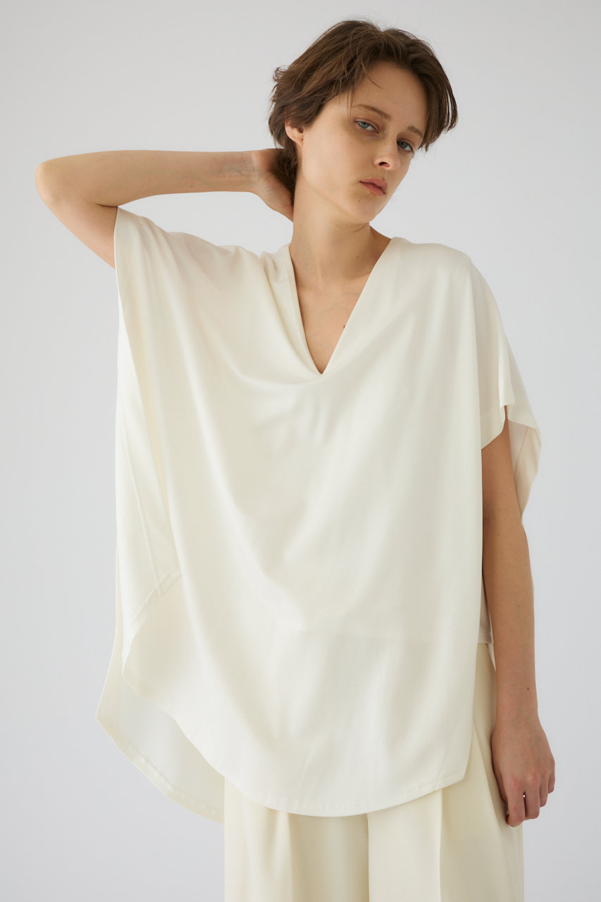 リムアーク-rim.ark-アシメオフショルカットソー RIM.ARK(リムアーク)｜Fluffy touch jersey set tops/トップス
