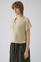 Linen mix open collar tops/トップス リムアーク/RIM.ARK