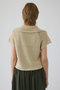 Linen mix open collar tops/トップス リムアーク/RIM.ARK