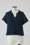 【4/15 10:00販売開始】Linen mix open collar tops/トップス リムアーク/RIM.ARK ダークブルー