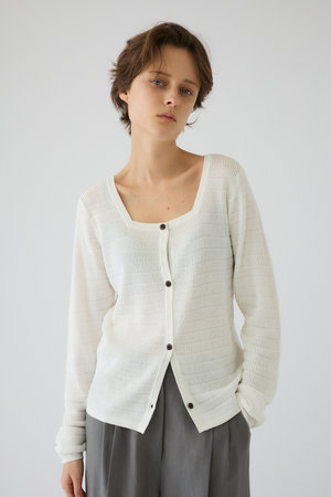 リムアーク/RIM.ARKの【5/1 10:00販売開始】Tuck rib knit CD/ニットカーディガン(110300/110303)