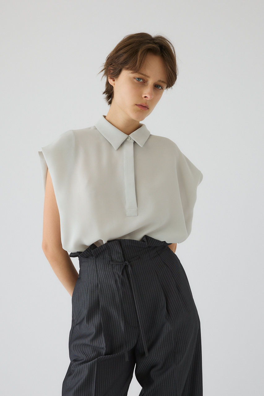 リムアーク/RIM.ARKの【5/1 10:00販売開始】Box silhouette woven SH/シャツ(ライトグレー/460JSL30-1771)