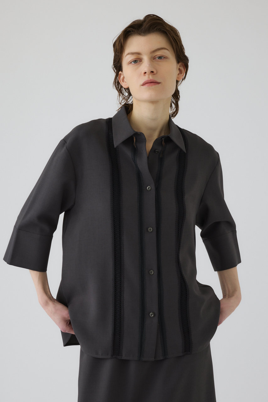 リムアーク/RIM.ARKの【5/1 10:00販売開始】Lace docking SH/シャツ(グレー/460JSS30-1371)