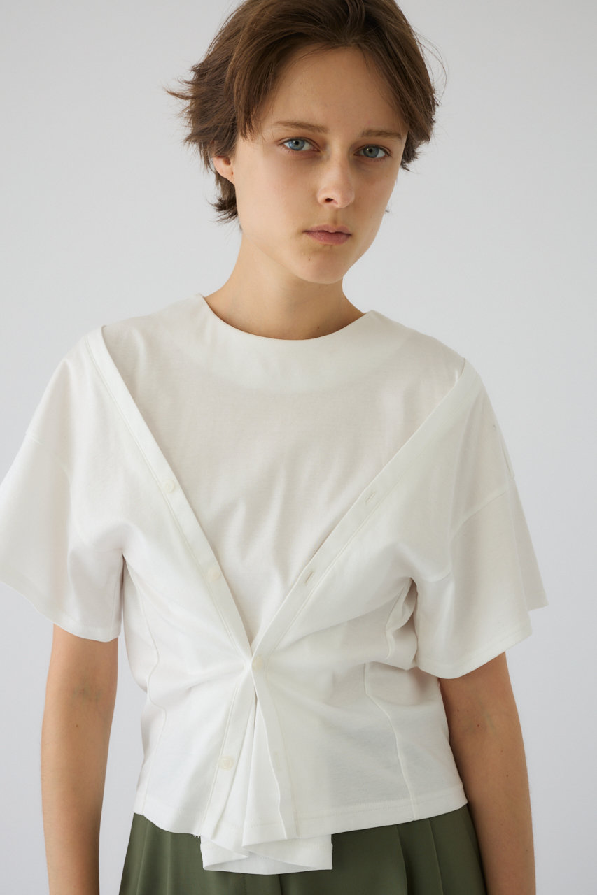 リムアーク/RIM.ARKの【予約販売】Refined 2way cut tops/プルオーバー(ホワイト/460JSN80-1021)