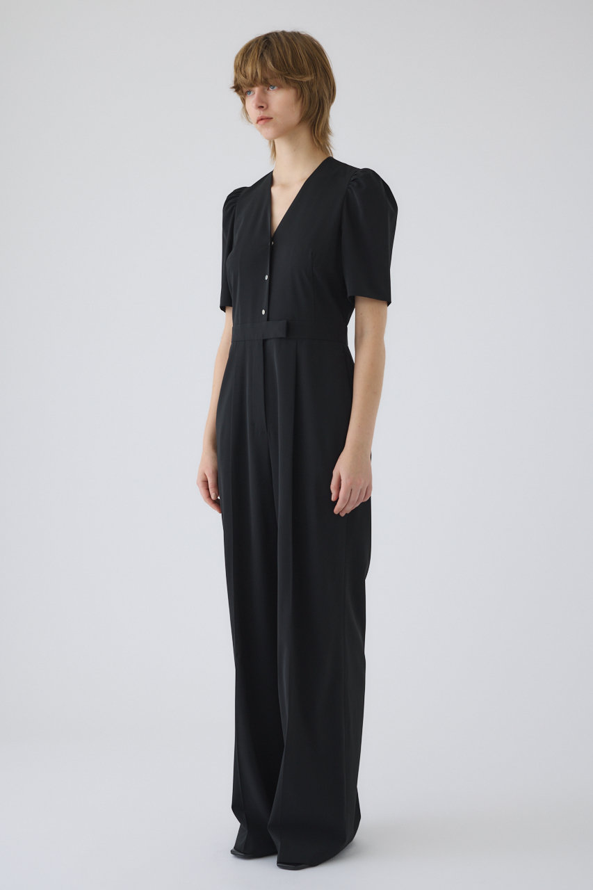 RIM.ARK(リムアーク)｜Puff sleeve solid jumpsuit/ジャンプスーツ