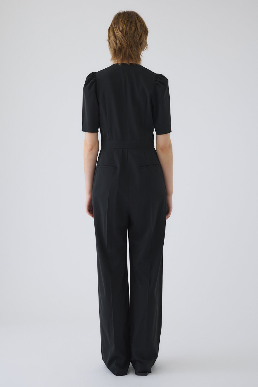 RIM.ARK(リムアーク)｜Puff sleeve solid jumpsuit/ジャンプスーツ