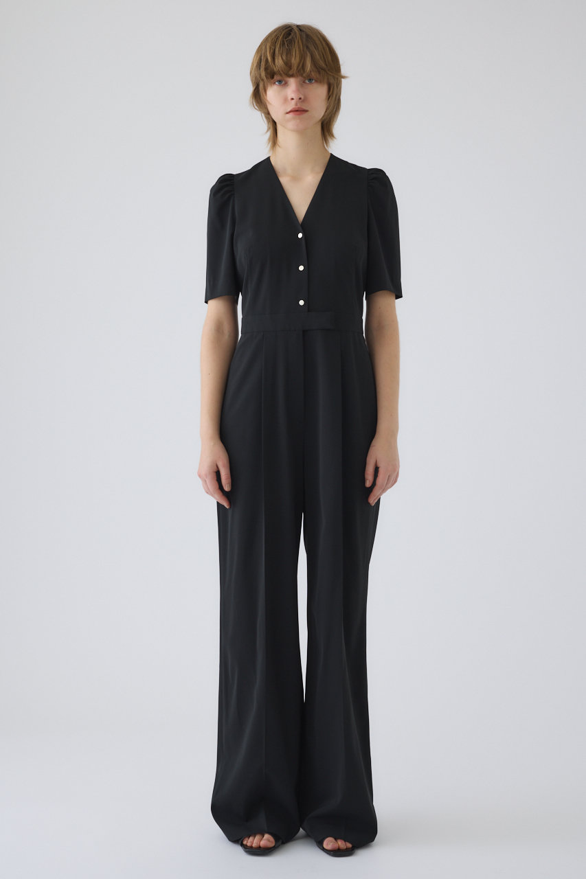 RIM.ARK(リムアーク)｜Puff sleeve solid jumpsuit/ジャンプスーツ