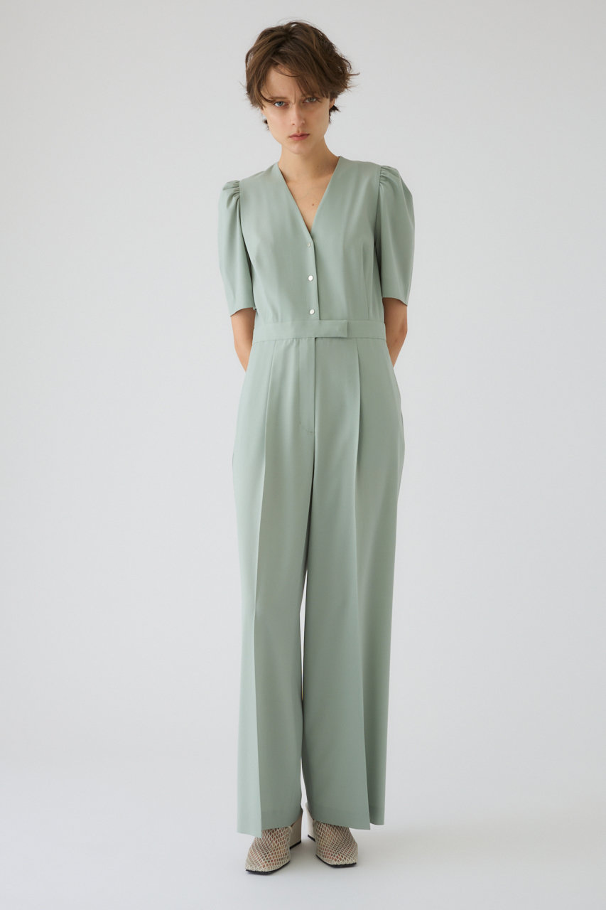 リムアーク/RIM.ARKの【予約販売】Puff sleeve solid jumpsuit/ジャンプスーツ(ライトグリーン/460JSL33-1851)